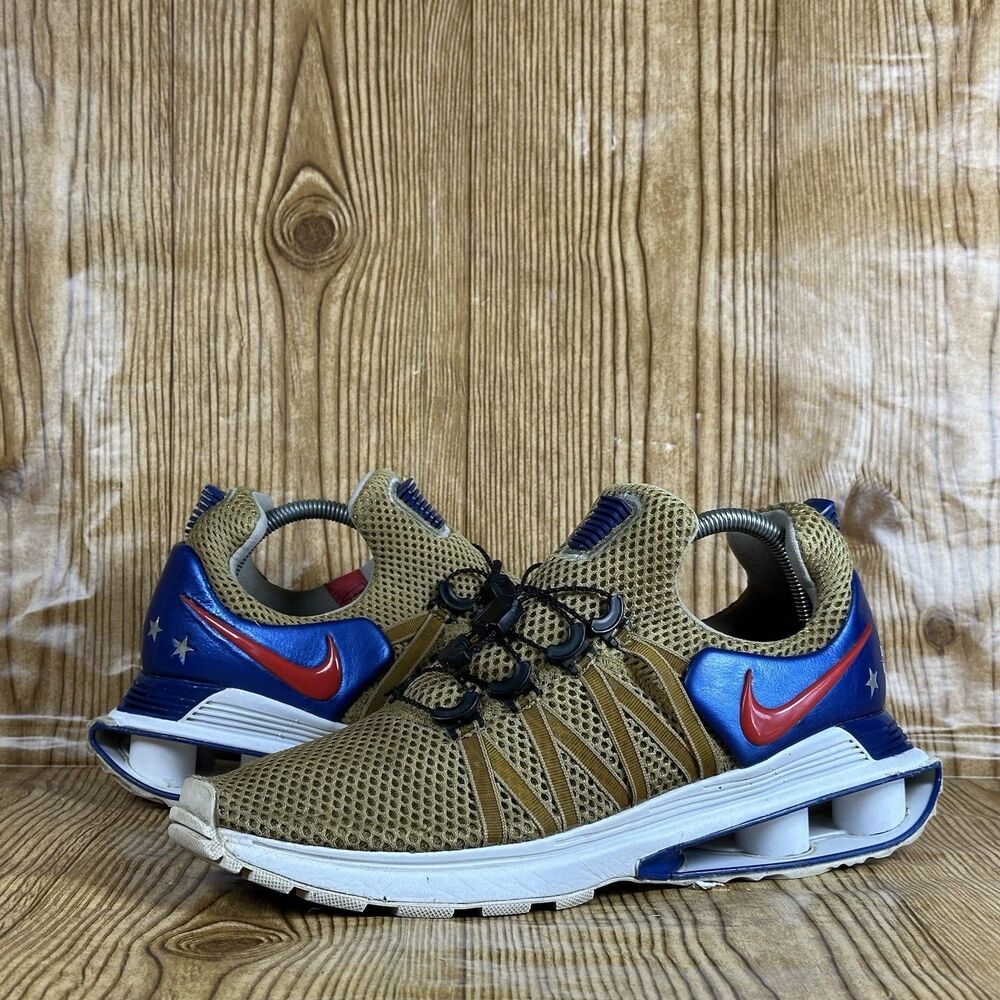 Nike Shox Gravity USA Olympic Red Blue AR1999-700 Mens Size 9 Running Shoes